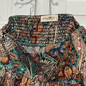 Natural Life Multicolor Bohemian Top